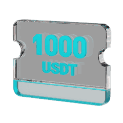 Cupom para turbinar posição de futuros no valor de 1000 USDT